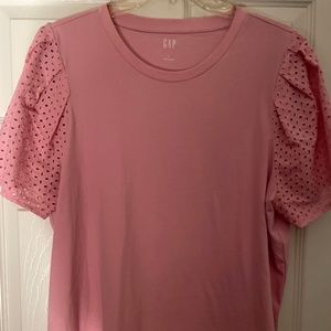 Pink Casual top with puff sleeves - The Gap